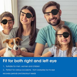 TEOZBLU Pack of 2 Eye Patches, Medical Eye Patches for Adults and Children, Comfortable Eye Patches for Children, for Left or Right Eye Amblyopia Recovery Phase After