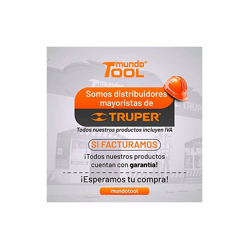 TRUPER Lima Escofina 6' Con Mango Doble Inyección Truper