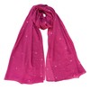 Lina & Lily Sparkle Rhinestones Women's Chiffon Scarf Shawl Wrap