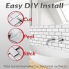 DÉCOR WOW Peel & Stick Backsplash for Kitchen & Bathroom,