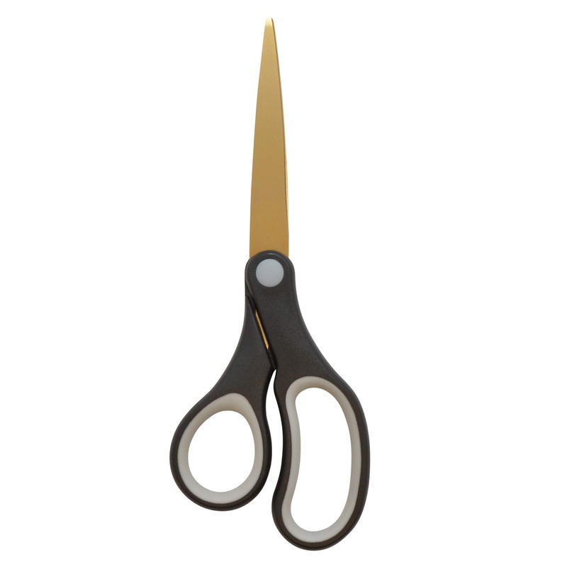 Westcott 55847 8-Inch Titanium-Bonded Scissors For Office and Home, Black/Gold,