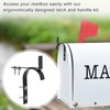 Mailbox Latch and Handle Kit, Metal Secure Replacement Set for