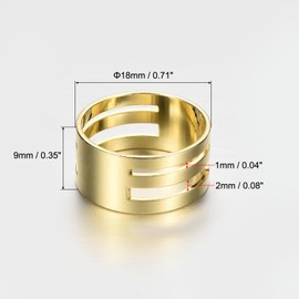 MECCANIXITY Jump Ring Opening Tool, Brass Circle Open and Close Tools for DIY Making Supplies Repair, Gold Silver Black Copper 4in 1 Set