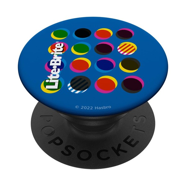 Lite-Brite Color Pegs PopSockets with interchangeable PopGrip