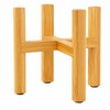 Natural Bamboo Plant Stand – 4-Legged Indoor & Outdoor Flower