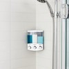 Croydex Triple Soap Dispenser, Shower Dispenser Wall Mounted, Lifts Off
