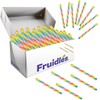 Fruidles Candy Cane Sticks Suckers, Old-Fashioned Multicolored Lemon Flavor, Individually