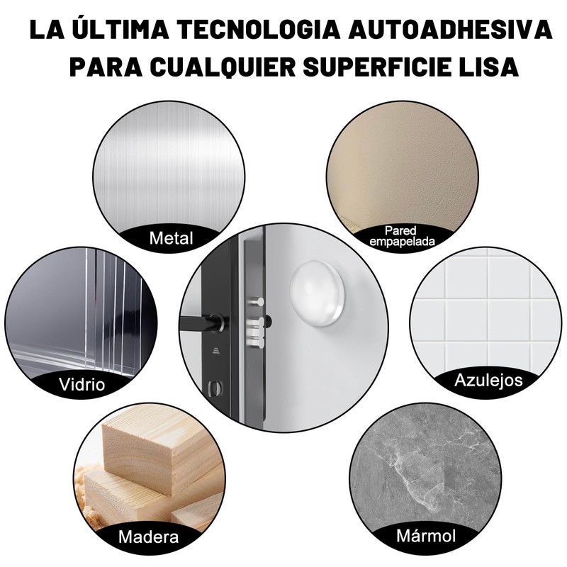 SYCYKA Tope de Puerta, Juego de 16 Protector de Pared