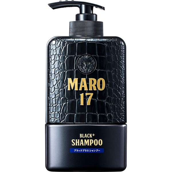 Black Plus Maro 17 Shampoo for Black Hair with Harikoi, Gentle Mint Scent, 11.8 fl oz (350 ml), Men's