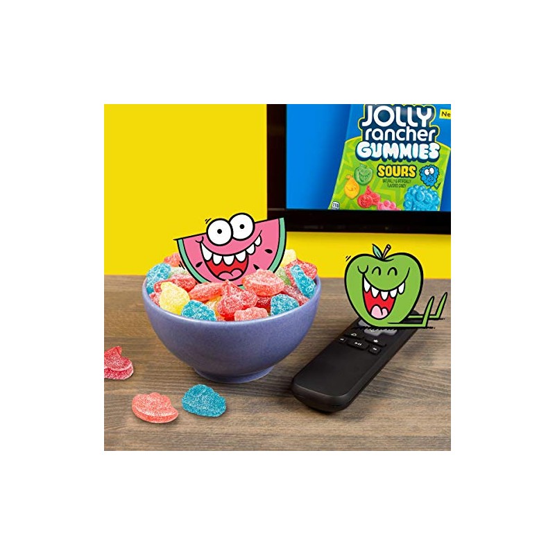 Jolly Rancher Gummies Candy, Sour, 5 Ounce (Pack of 12)