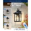 Solar Powered Wall Lights, 14.2" Wall Mount Solar Lights Outdoor