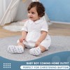White Summer Short Romper Baby Clothes 12-18 Months Boy Baptism