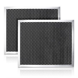 97007696 Range Hood Filter Charcoal Odour Filter for Range vent hood (8 3/4" X 10 1/2" X 3/8")-2 Pack by Cenipar
