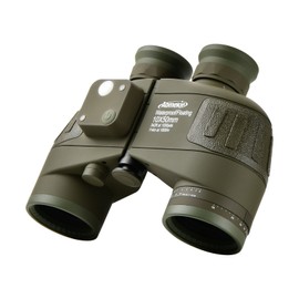 AOMEKIE 10X Marine Binoculars 50mm FMC Lens Bak4 Prism W/ Compass Rangefinder Waterproof