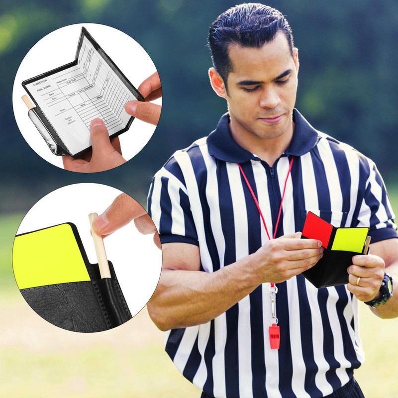 Toyvian Soccer Referee Card Sets: 2 Packs Red and Yellow