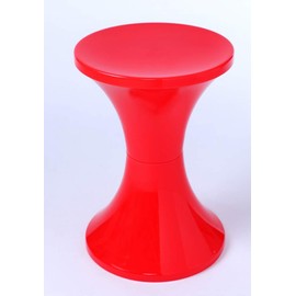 Stool, Red Color, Polypropylene, Diameter (approx.): 12.0 inches (30.5 cm), Height (approx.): 17.5 inches (44.3 cm), Weight (approx.): 31.6 oz (900 g), Made in China, Red, Nordic Style, Stylish (Red Color)