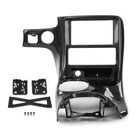 CROSSDESIGN Double Din Radio Center Dash Bezel Kit Carbon Fiber Compatible with Chevy Corvette C5 1997-2004 10407815