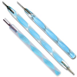 Juya Quilling Slotted Tools with Stainless Steel Head(Blue, 3-pc Set)