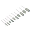 100Pcs Rubber Grinding Head Polishing Bit Various Sizes Accessory Set