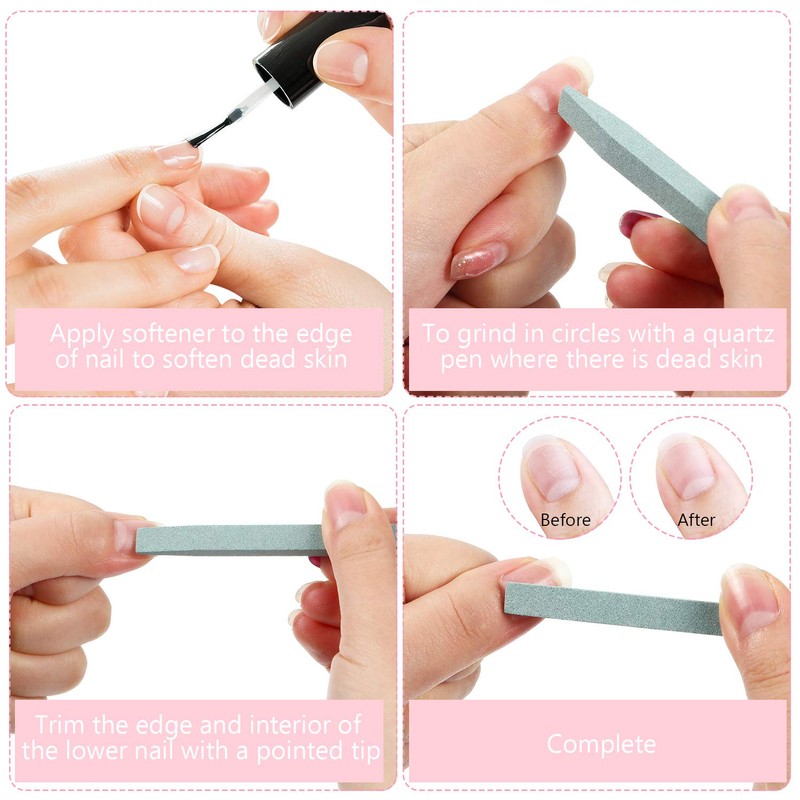 8 Pieces Nail Pumice Stone Stick Stone Nail File Pumice