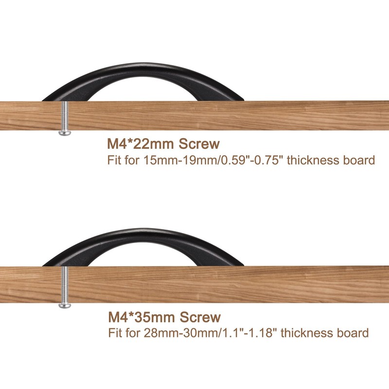 sourcing map Wood Pull Handles, 2pcs 192mm/3.78" Hole Distance Wooden