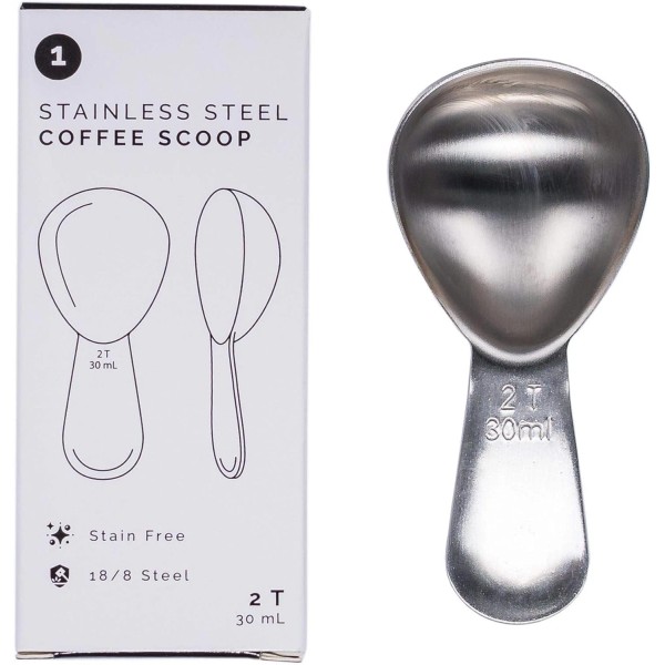 Planetary Design Coffee Scoop - Brushed Stainless Steel - 2