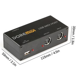 USB to MIDI Host Guitar Effector MIDI Synthesizer MIDI Generator MIDI Interface Devices Electronic Instrument Equipment