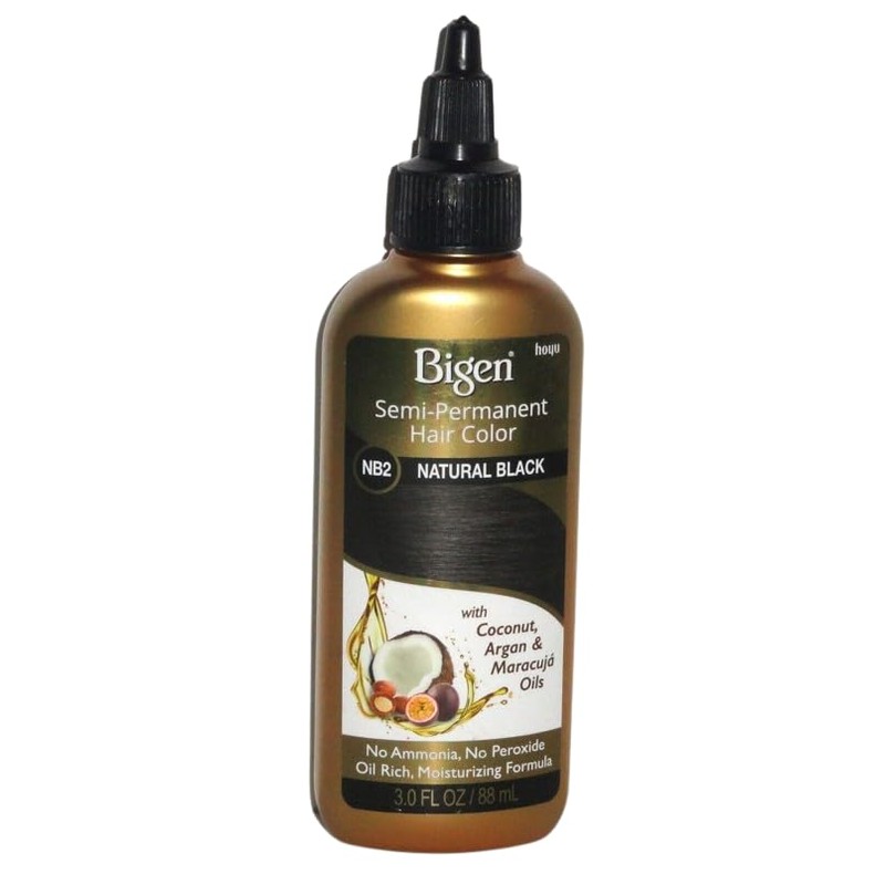 Bigen Semi-Permanent Haircolor #Nb2 Natural Black 3 Ounce (88ml) (2