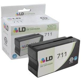 LD Products Remanufactured Ink Cartridge Replacement for HP 711 (2 Black, 1 Cyan, 1 Magenta, 1 Yellow, 5-Pack) for use in DesignJet: T120, T125, T130, T520, T525 24In, T525 36In, T530 24In, T530 36In