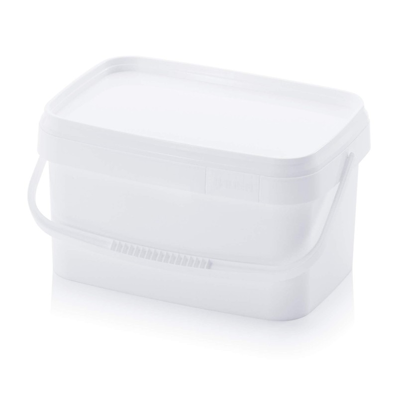 2 x Buckets 5.6 L Rectangular x 5 L Food