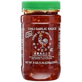 Chili Garlic Sauce, 8 oz (1 Pack) - Premium Spicy and Flavorful Asian Condiment, Ideal for Cooking, Dipping, and Enhancing Dishes