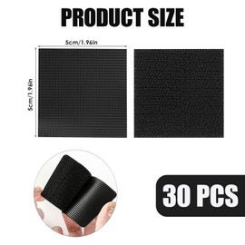 EujRcf 30 Pairs Rug Grippers for Carpeted Floors, 5 x 5cm Rug to Carpet Gripper, Anti Slip Carpet Grippers for Rugs, Carpet Stickers For Rugs for Carpeted Floor Stairs Sofas Hardwood Floors