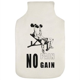 'Elevated Strength with Dumbbells' Hot Water Bottle Cover (HW00035561)