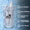 Ancable 1L Hiking Collapsible Water Bottles, 4-Pack 33OZ BPA-Free Foldable