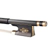 4/4 violín violín Fibra de Carbono Palo Redondo ébano Rana