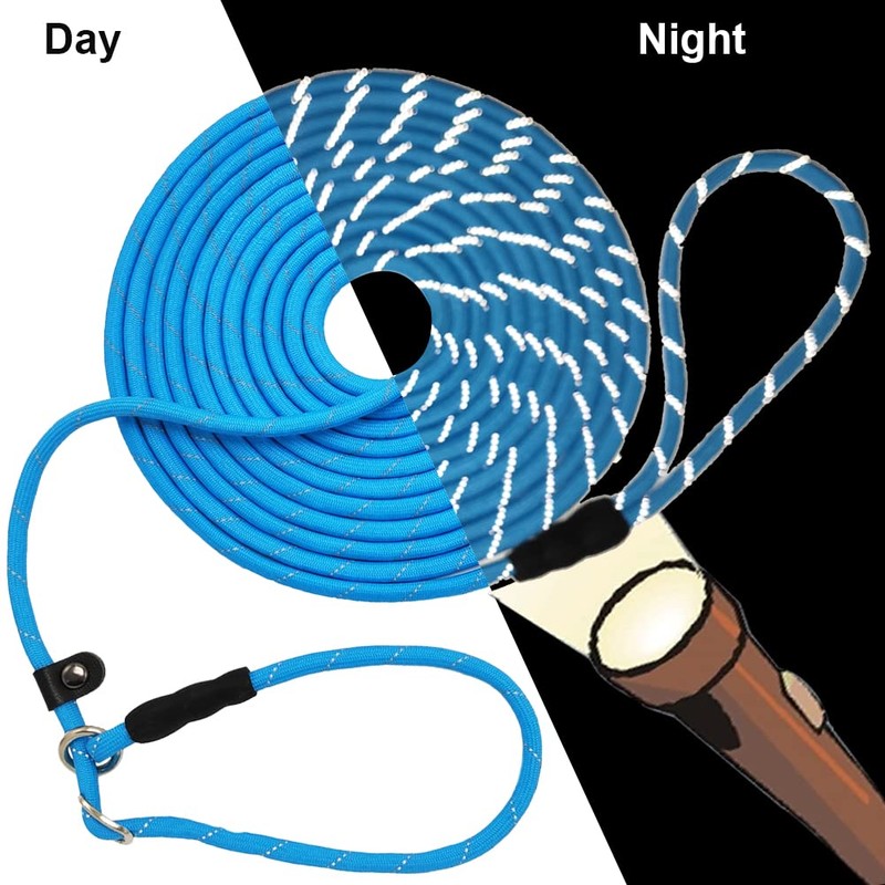 BTINESFUL 10FT / 15FT / 20FT Slip Lead Dog Leash,