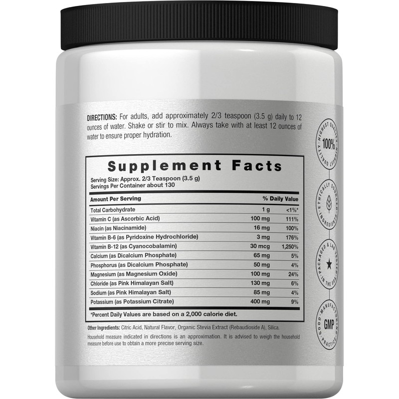 Horbäach Electrolytes Powder | 16 oz | 130 Servings |