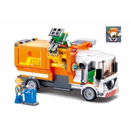 Sluban Clamping Blocks M38-B1066 Town Garbage Truck 326 Pieces