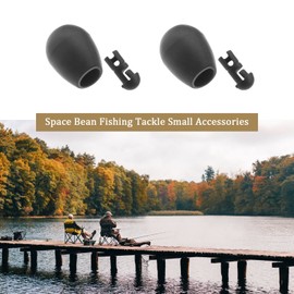 The Lord of the Tools 50PCS Quick Change Beads Instantly Shock Beads Fishing Tackle Beads Fishing Connector Carp Fishing Tool for Carp Fishing Method Feeder 9x5mm Black