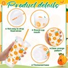 SiliFine 24 Pcs Orange Themed Party Decorations Cups Plastic Tumbler