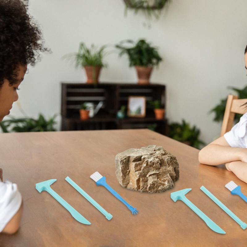 BESTonZON Dinosaur Digging Tools for Kids, Gem Dig Kit Archaeological