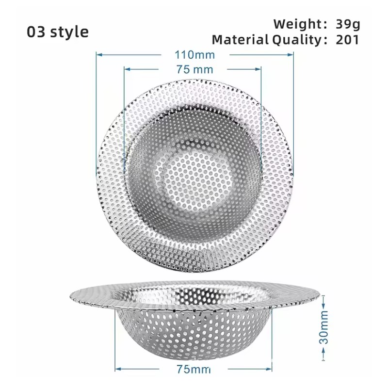 Stainless Steel Sink Strainer for Kitchen & Bathroom – Mesh