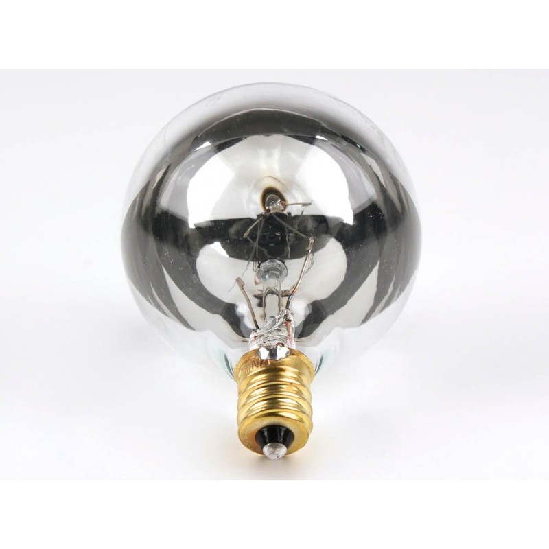 Bulbrite 25G16HM Half Chrome 25W Globe Shape Bulb