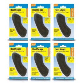 ProFoot Heel Snugs Soft & Thick Heal Liner Extra Padded Heel Grip, 6 Pairs