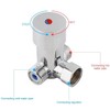Hilitand G1/2 Hot Cold Water Mixing Valve, 3-Way Thermostatic Mixer