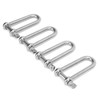 4pcs Stainless Steel U Type Shackle Lengthen U Sling Screws