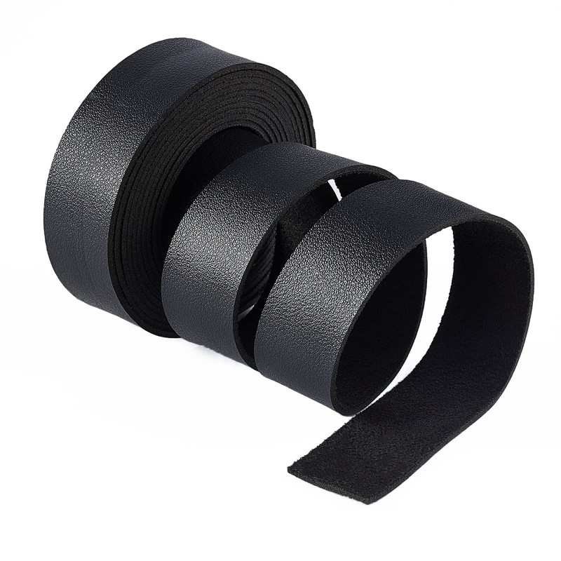 BENECREAT Leather Tape, Roll, Lychee Pattern, Single Sided Leather, Synthetic