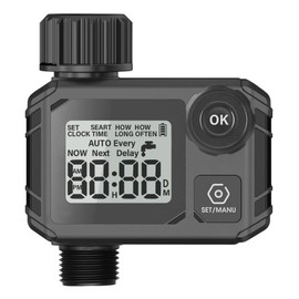 Daiilg New Smart Irrigation Controller Outdoor Garden Flower Pot Watering Timer Stepless Knob Timing Flower Watering Artifact, Easy to Use Fine Workmanship