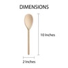 HIC Kitchen Wooden Spoon, FSC-Certified Beechwood, 10-Inch