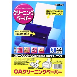 Sanwa Supply CD-13P3 OA Cleaning Paper (Pack of 3)
